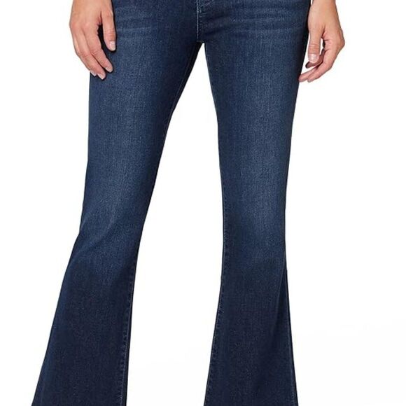Hudson Jeans Denim - HUDSON JEANS Collin Midrise Bootcut Crop, Dark Denim, Size 30